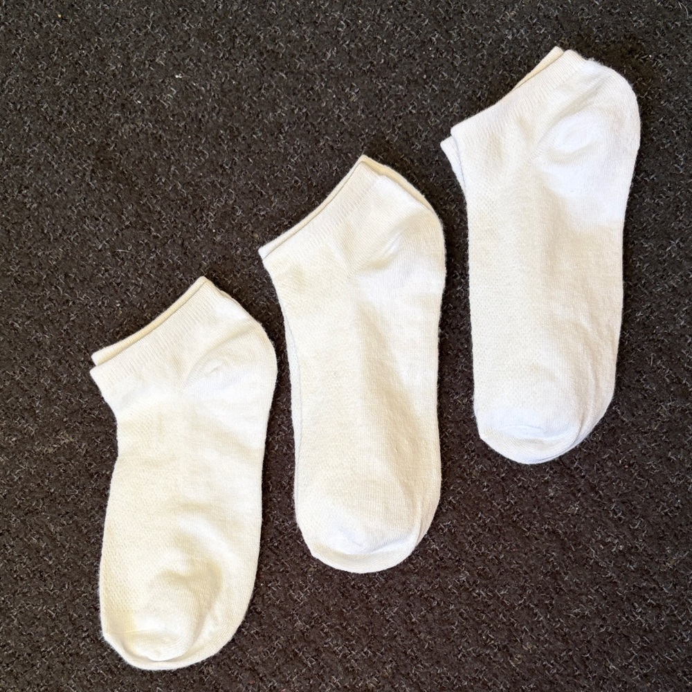 🎾 NWOT FOREVER 21 WHITE ANKLE SOCK 3 PACK